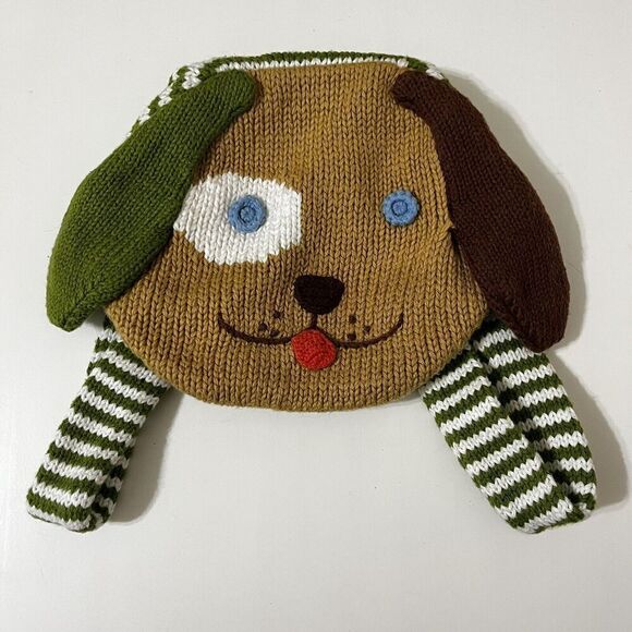 Blabla Kids Knit Puppy Dog Mini Small Backpack Bag Cotton - Picture 1 of 13